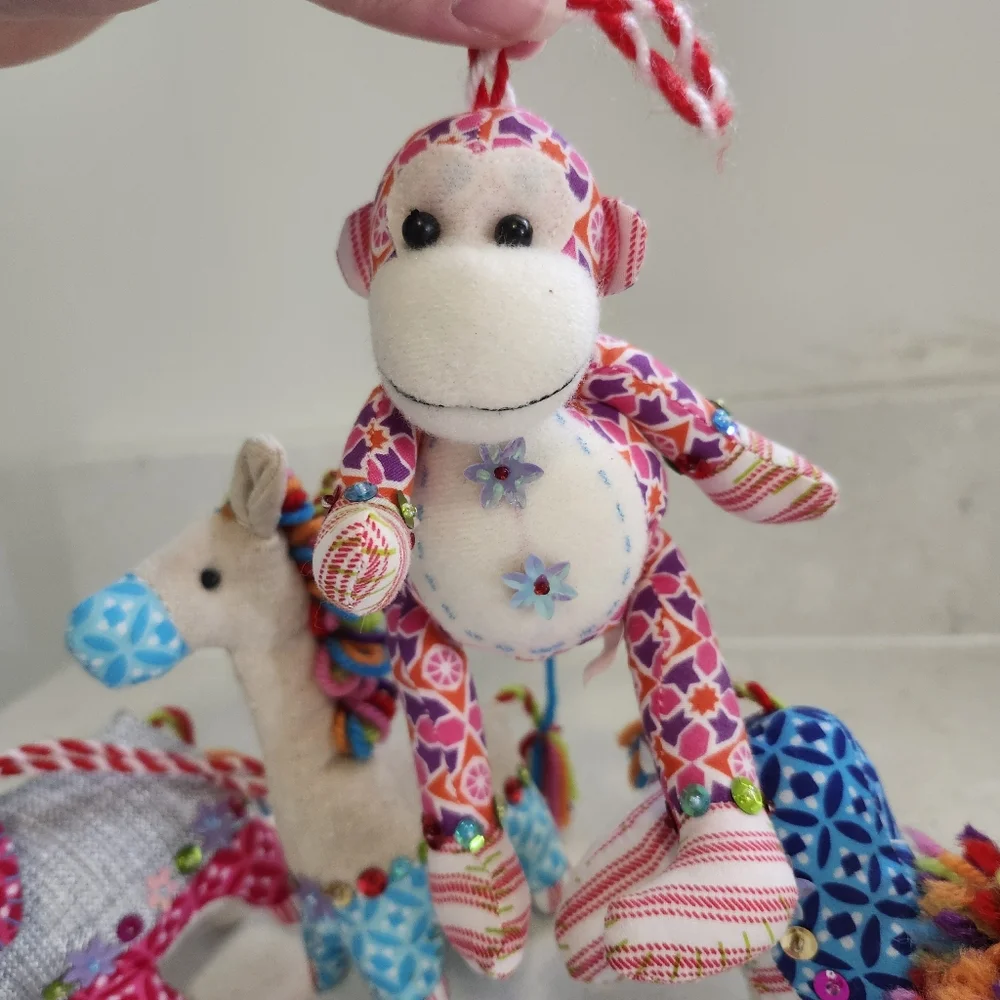 Lot Of 4 Target Bullseye Playground Whimsical Circus Ornaments 2014
